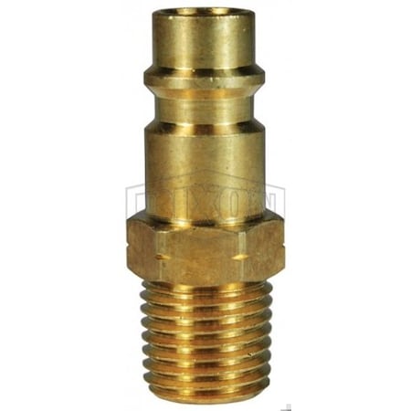 Dixon CJ Series High Flow Male Quick Disconnect Pneumatic Plug, 1/2-14 Nominal, Quick Disconnect Plug x NP CJ3M4-B